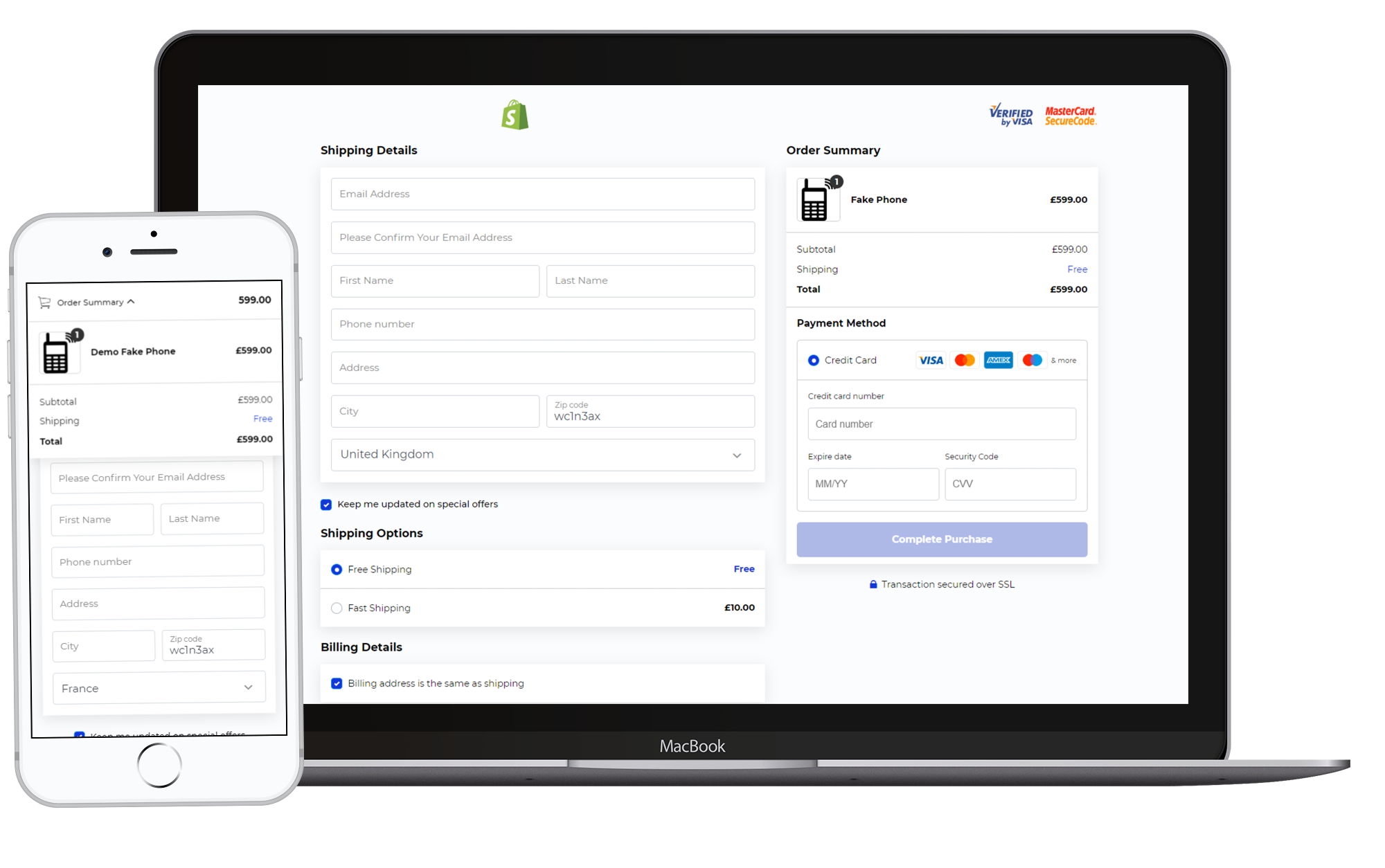 TeleCheckout One Page Checkout For Shopify!